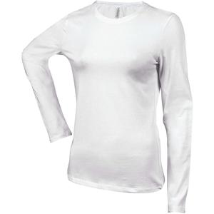 k383-white-dames-t-shirt-met-lange-mouwen-kariban-col-rond-wit