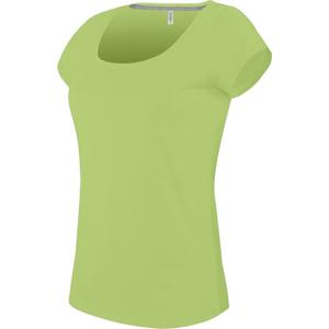 k384-lime-vrouwen-t-shirt-kariban-col-bateau-neongroen