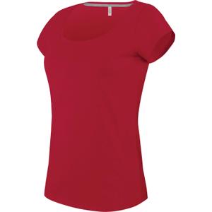 k384-red-vrouwen-t-shirt-kariban-col-bateau-rood