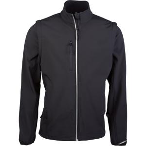 pa323-black-mouwloze-jas-proact-softshell-zwart