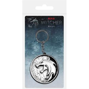 616the001-kindersleutelhanger-pyramid-the-witcher-porte-cle-metal-wolf-zilver-tu