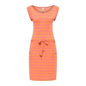 2511-20008-4005-gestreepte-t-shirt-jurk-voor-vrouwen-ragwear-tagg-koraal