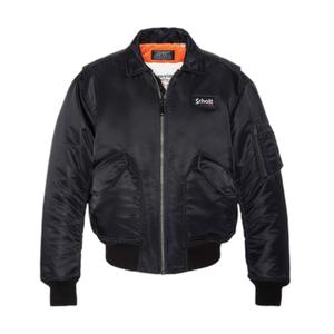 21090rs-black-oversized-bomber-schott-cwu-original-zwart