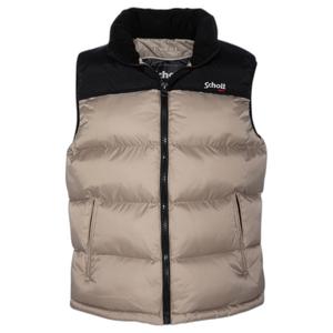utahv-beige-mouwloos-donsjack-schott-utahv-beige