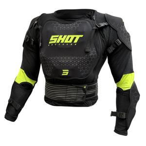 giso1293-beschermend-vest-shot-race-gear-optimal-2-0-zwart-neon-geel