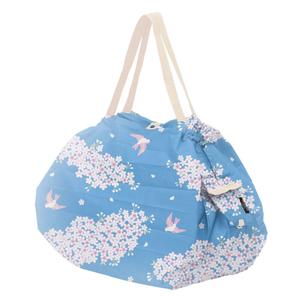 kb2349shupjap-s477ha-tas-shupatto-japan-collection-hana-ni-tori-blauw-wit-l