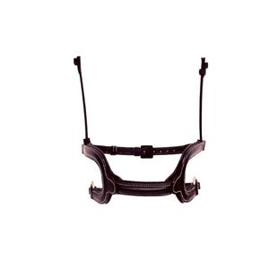 n03bcord-neusriem-cheval-touw-silver-crown-h-zwart-volledig