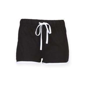 sk069-black-white-damesshort-skinni-fit-retro-zwart-wit
