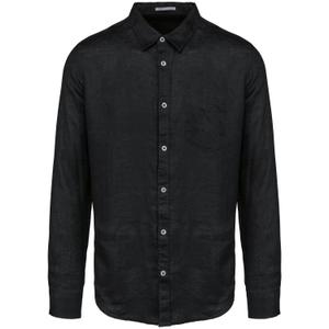 sp504-black-linnen-overhemd-spasso-zwart