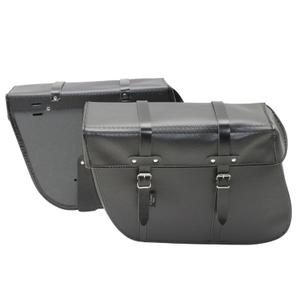 6316-paar-trapeze-achtertassen-vintage-riembevestiging-lederlook-sportfabric-s202-36-x-11-x-28-cm-zwart-36x11x28-cm