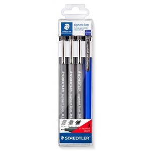 270089-set-van-3-gekalibreerde-viltstiften-en-mechanische-potloden-staedtler-zwart-zilver-tu
