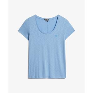 w1011381a-byj-dames-t-shirt-superdry-scoop-bluebell