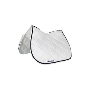 suh00001p-white-navy-gewatteerd-zadeldek-voor-paard-supreme-wit-goud-pony