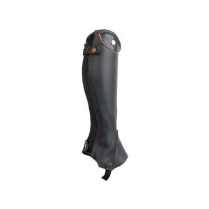 c08-noir-liseret-marron-mini-lederen-chaps-t-de-t-schubert-zwart-bruine-rand-xs