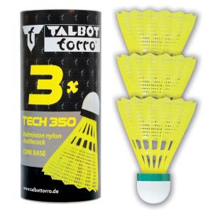 479111-badminton-shuttle-talbot-torro-tech-350-korb-x3-yellow-red-fast-tu