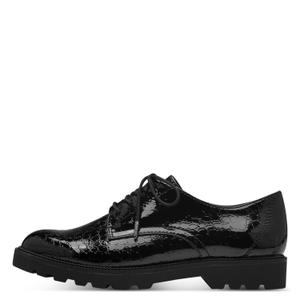 1-23605-41-087-damespumps-shiny-tamaris-a-lacets-zwart