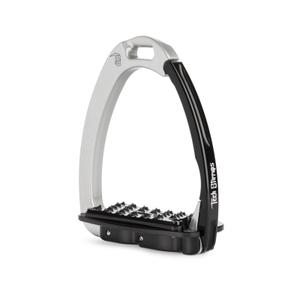 tsvsesblack-veiligheidseindstukken-voor-paardrijden-tech-stirrups-venice-sloped-evo-zilver-zwart-tu