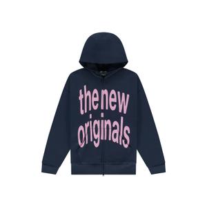 150bilozfw25-632-hooded-sweatshirt-met-rits-the-new-originals-navy-blue-pink