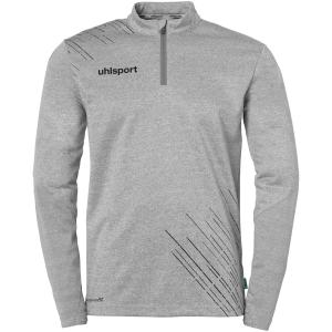 100224605-1-4-zip-training-top-uhlsport-donkergrijs-gevlekt-zwart