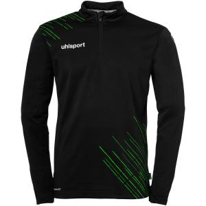 100224610-1-4-zip-training-top-uhlsport-zwart-fluorescerend-groen