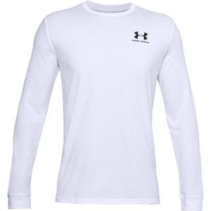 1329585-100-t-shirt-met-logo-op-linkerborst-under-armour-sportstyle-wit-zwart