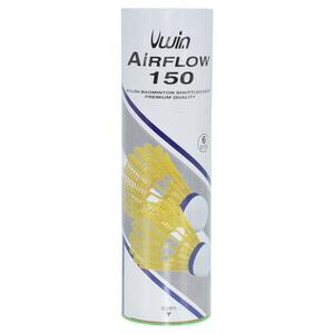 uba150y-buis-met-6-badminton-shuttles-uwin-airflow-150-geel-m