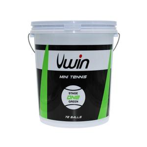 uwb110-tennisballen-met-een-emmer-van-72-ballen-uwin-stage-1-groene-tu
