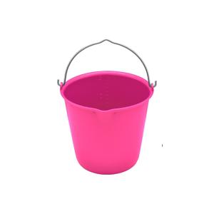 va00051-pink-flexibele-plastic-stalemmer-met-metalen-handvat-v-plast-roze-15-l