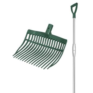 va00408-green-afgebogen-schep-met-telescopische-aluminium-steel-v-plast-groene-tu