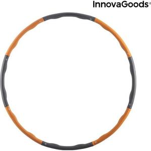 v0103103-demontabele-fitnessring-met-een-schuimlaag-innovagoods-o-waist-grijs-oranje-tu