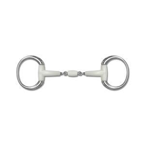 6202312-olijfmaul-voor-paard-met-rol-happy-mouth-contour-zilver