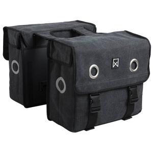 11001-dubbele-bagagedrager-tas-willex-canvas-zwart
