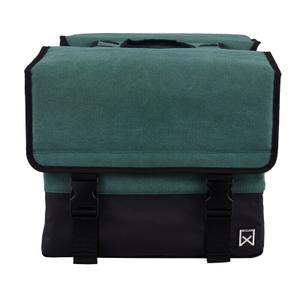 15309-dubbele-bagagedrager-tas-van-gecoat-canvas-willex-57-l-groen-zwart-tu