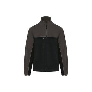 wk904-black-darkgrey-milieuvriendelijk-tweekleurig-microfleece-jack-wk-designed-to-work-zwart-donkergrijs
