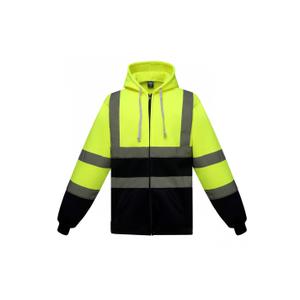 yhvk07-hivisyellow-navy-sweatshirt-hoge-zichtbaarheid-capuchon-met-rits-yoko-hi-vis-geel-navy